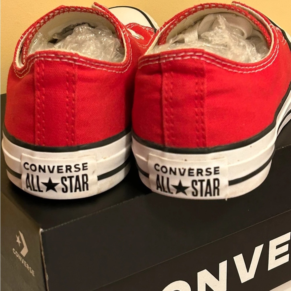 Converse Red Low-Top Sneakers